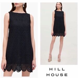 NWT Hill House Black Eyelet Mini Dress- XS